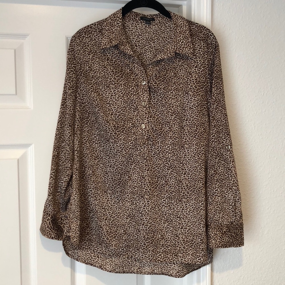 Ann Taylor leopard blouse